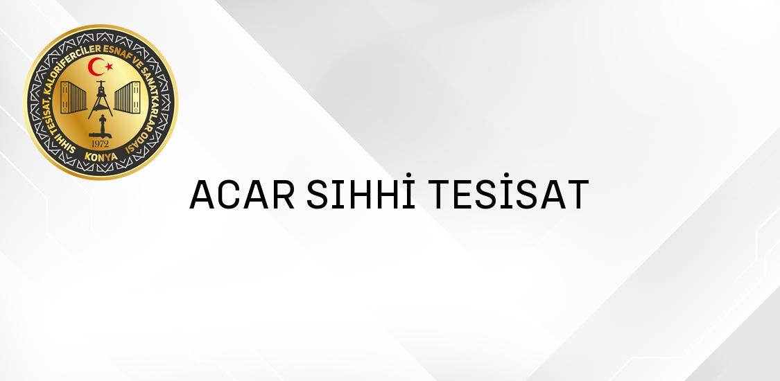 ACAR SIHHİ TESİSAT